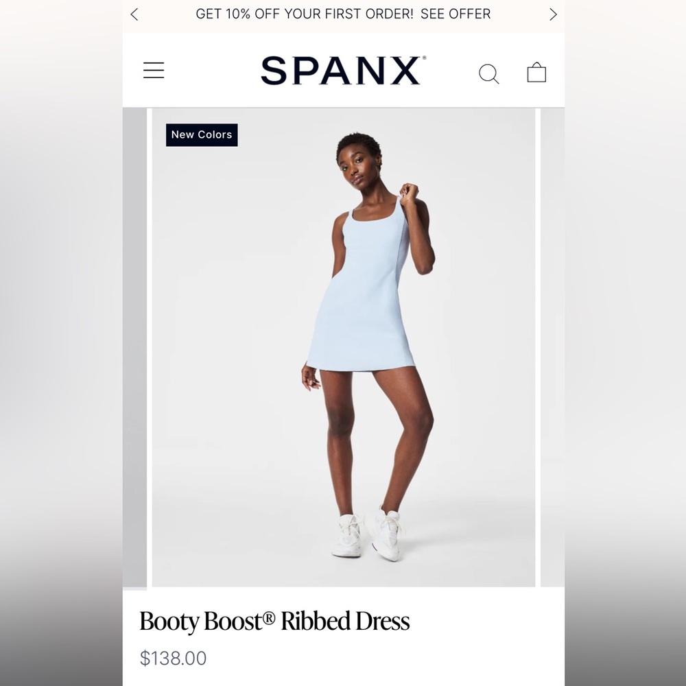 SPANX booty boost ribbed dress